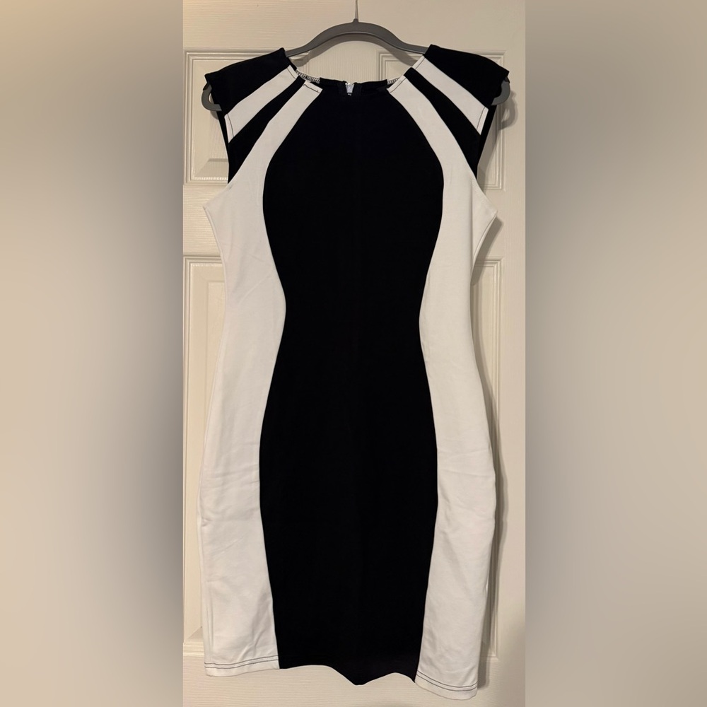 Chic Black and White Dress
